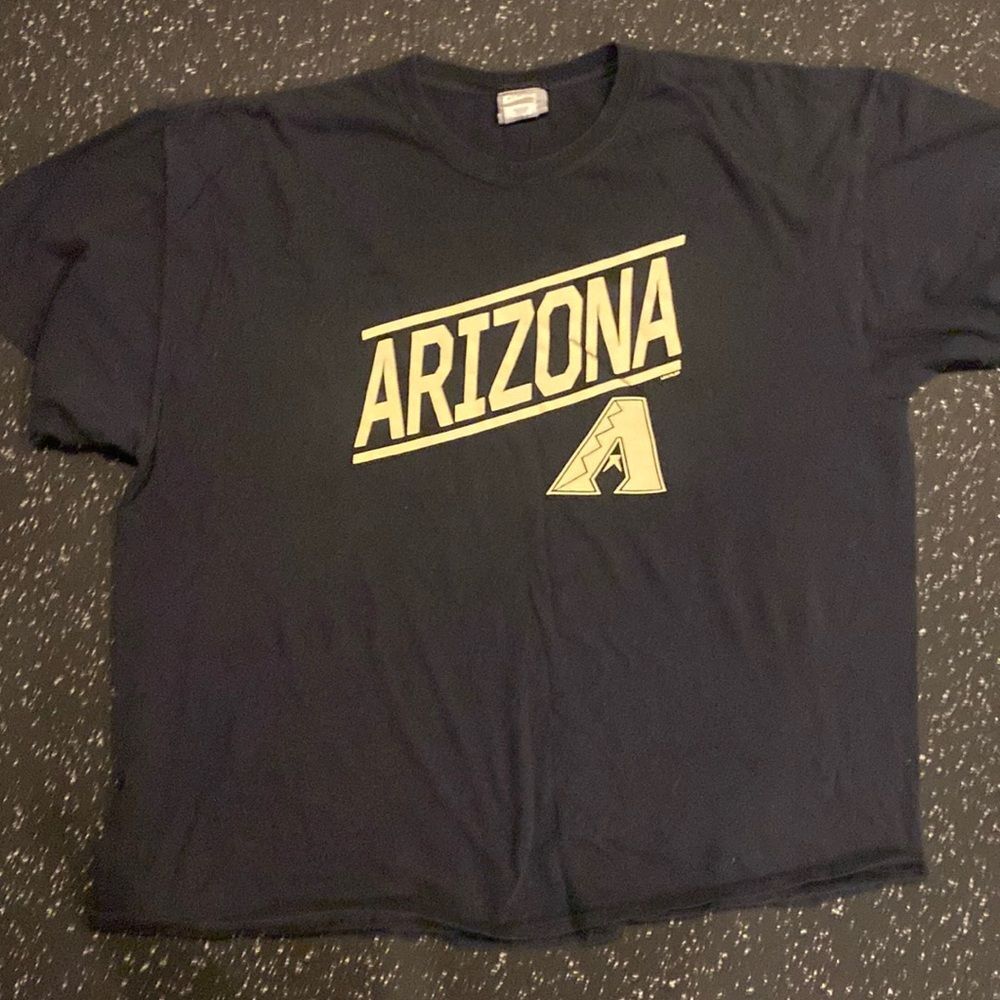 Vintage Men’s XXL MLB Heavyweight Cotton Arizona Black Boxy Fit Tee Shirt